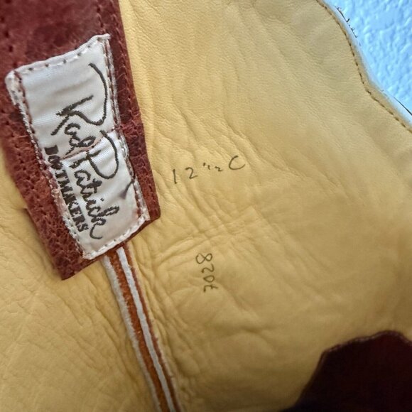 NEW Rod Patrick Mens Cowboy Boots 12.5C Brown Shark Leather Western Square Toe - Picture 10 of 12